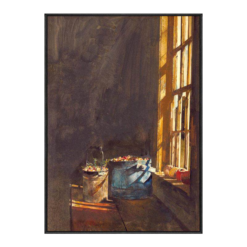 小红莓 Wyeth 安德鲁怀斯油画玄关装饰画网红挂画北欧风客厅书房