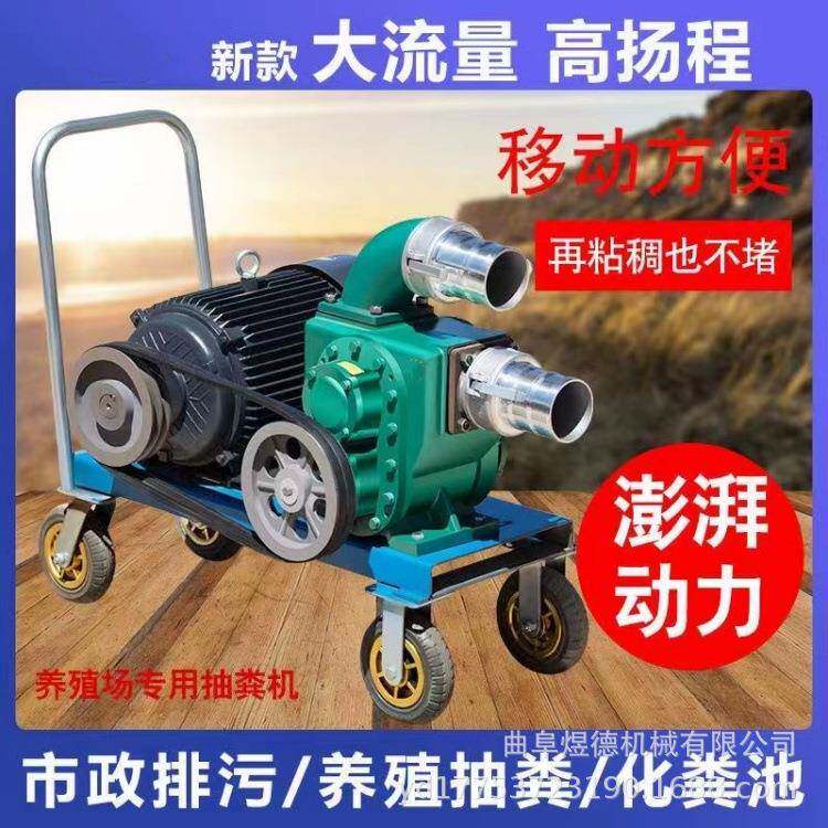 柴油机抽粪泵下水道清淤河道抽水自吸排污泵