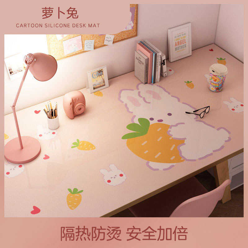 清凉硅胶儿童作业书桌垫护眼防水桌布卡通桌垫学生学习写字台桌面