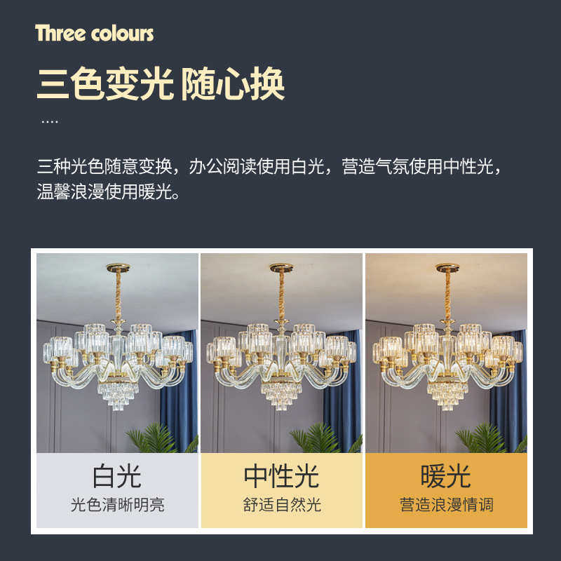 轻奢水晶客厅吊灯高端大气复式楼大厅主灯2025年新款欧式中山灯具,家装灯饰光源,客厅吊灯,淘宝优惠券,粉丝福利购,淘宝优惠卷