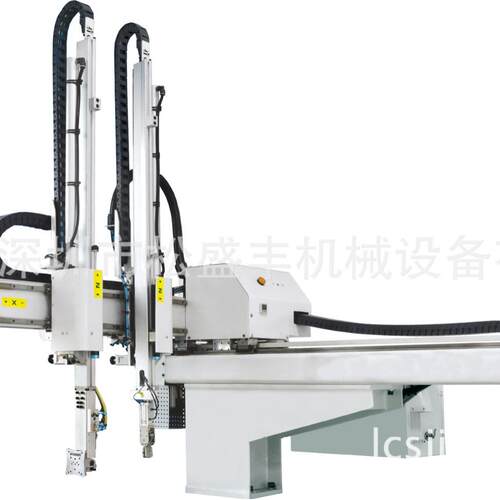 现货三轴牛头式机械手臂快餐盒抓取120吨注塑机自动化机械手