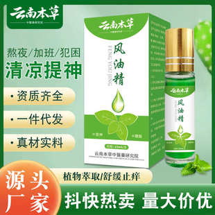 厂家批发一件代发滚珠清凉油提神醒脑艾草油晕车油户外 风油精正品