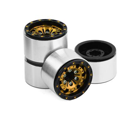 1/18 TRX4M路虎烈马1.0英寸金属轮毂 攀爬车铝合金轮毂 SCX24 FMS
