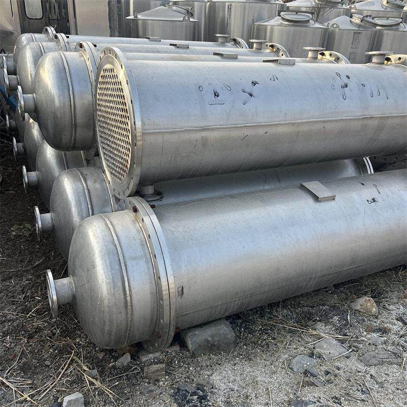 厂家出售二手列管冷凝器 304不锈钢冷却器 工业加热设备