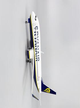 【带轮子带灯】瑞安航空波音737飞机模型仿真客机摆件礼品Ryanair