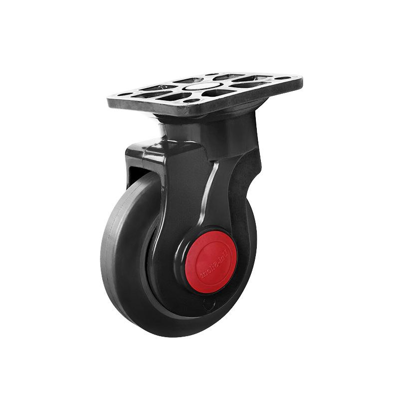 UnS手125全静lent全静平板推车全车静手推-轮万向轮轮子