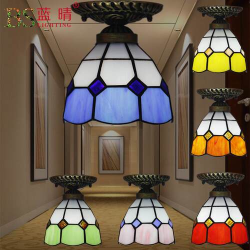 蒂凡尼吸顶灯欧式创意地中海卧室餐厅过道玄关阳台走廊厨卫门厅灯