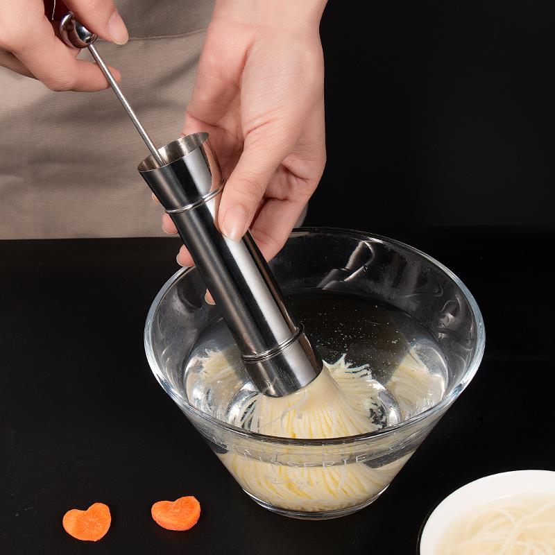不锈钢文丝豆腐模具超细豆腐切丝器淮扬菜菊花文思豆腐刀造型