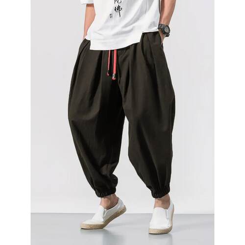 R 67368 American Loose Lantern Cuffed Pants 美式宽松灯笼束脚