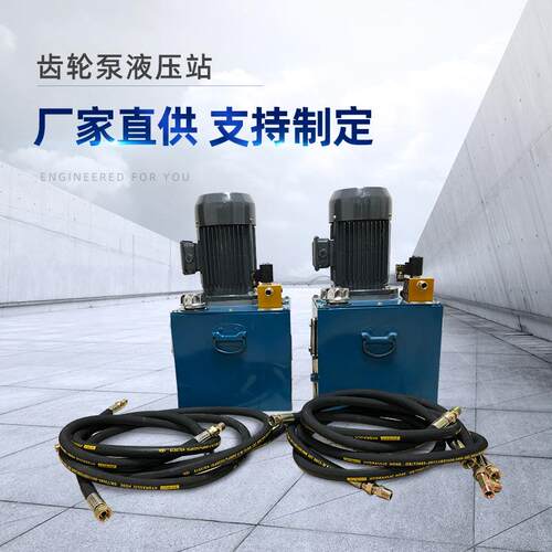 叶片泵静音4KW小型液压站立式齿轮泵液压站定制全套液压站