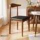 餐桌椅子现代家用厅餐椅牛角椅出约租屋简铁艺休餐闲书桌靠IWP背