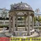 石雕大理石欧式 铁艺帽不锈钢穹顶石头亭子帽 六角石凉亭花岗岩欧式