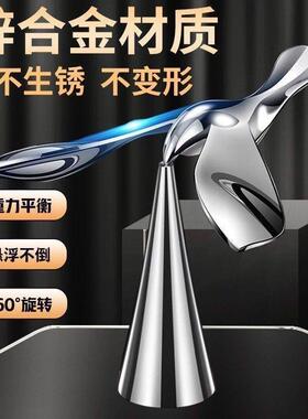 悬浮平衡创意桌面小鸟金属不倒翁摆件飞鸟开 瓶器解压礼物桌面飞