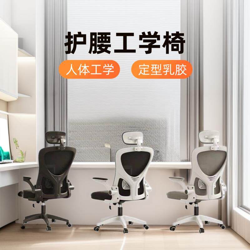 可调节人体工学椅家用靠背护腰电脑椅舒适久坐办公椅子宿舍电竞椅