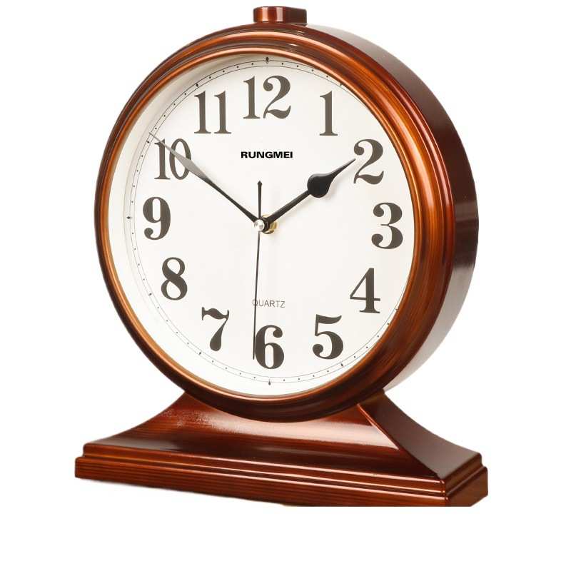 台式钟表客厅家用石英大号座钟桌面中式摆钟坐钟摆放台钟时钟摆件