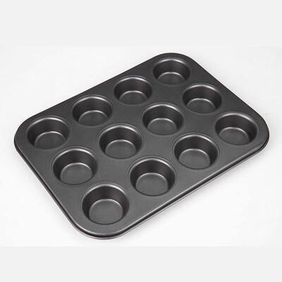 6 12 Cups DIY Cupcake Baking Tray Tool Egg Tart cake Mould