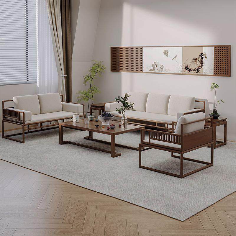 中式实木沙发茶几电柜客厅全OKE套组合轻奢现代简约新具家2025新