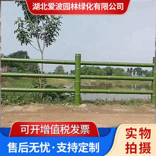 水泥仿竹栏杆混凝土板仿木河道景观厂家供应批发成品防水桥栏