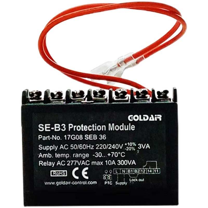 泽尔压缩机电机冷冻机温度保护比机头模块半封闭保护器seb3机组-