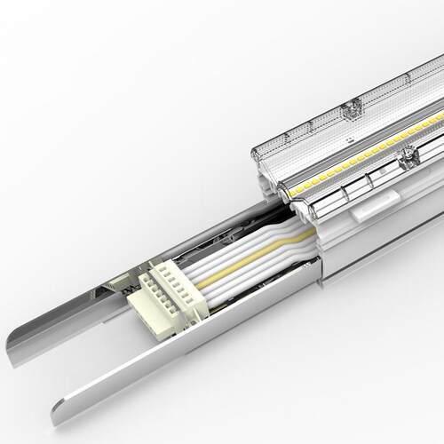 餐厅教室商场方通长方形吊灯现代简约办公照明led长条办公室吊灯