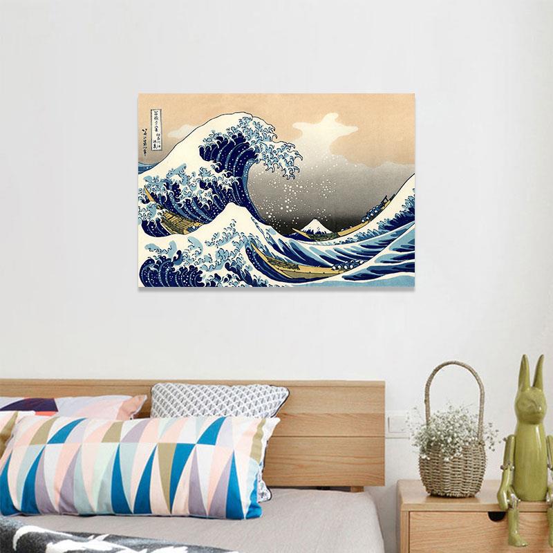 日式装饰画无框画浮世绘风景墙壁画日本料理店饭店包厢寿司店挂画图片