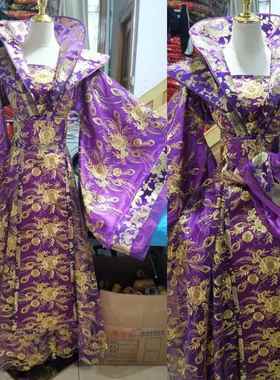 唐朝主公古装冠汉服女红色宫廷代嫁衣凤霞帔D1253戏服古皇后服装