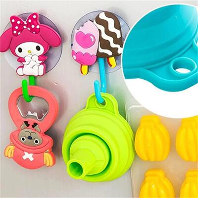 Kitchen Funnel Set, Kitchen Gadget Accessories Foldable Sili