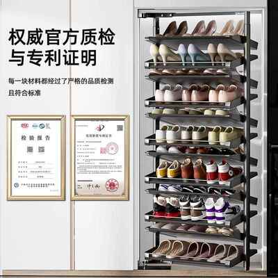 优佳旋转鞋架新款支家用多层架五金90UZIA-17度翻鞋容转侧装大量