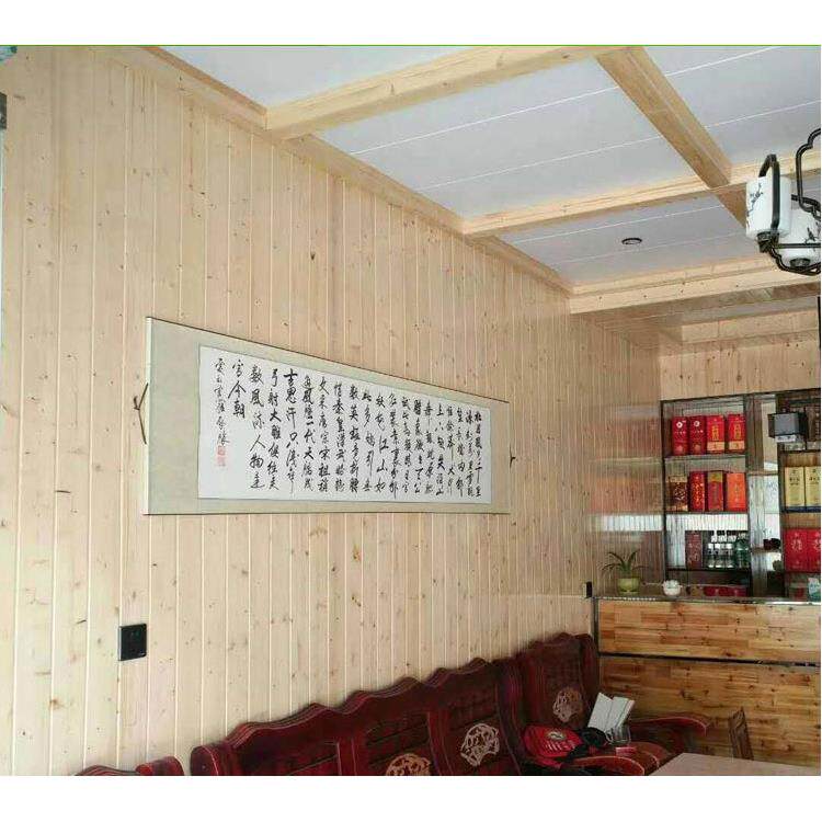 实木扣板模块吊顶墙面装修冷扎纹理8mm厚客厅餐厅扣板