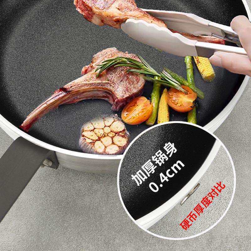 平底锅不粘锅商用超特大号酒店专用大容量煎蛋牛排煎饺烙饼锅煎锅