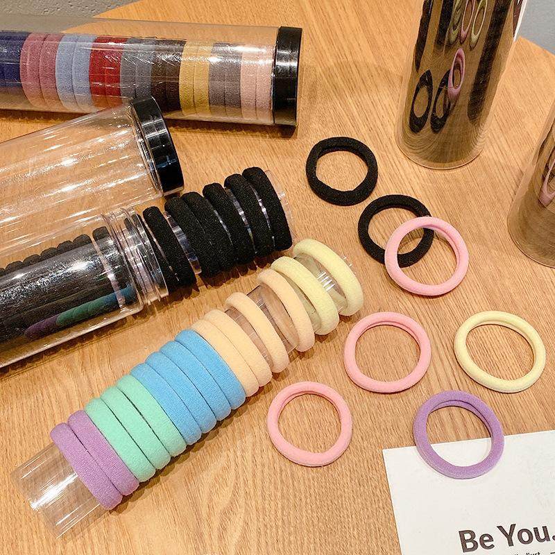 20根罐装女网红春夏简约发绳皮筋日系扎头绳发饰高弹力橡皮筋发圈,家庭/个人清洁工具,发圈/发网,淘宝优惠券,粉丝福利购,淘宝优惠卷