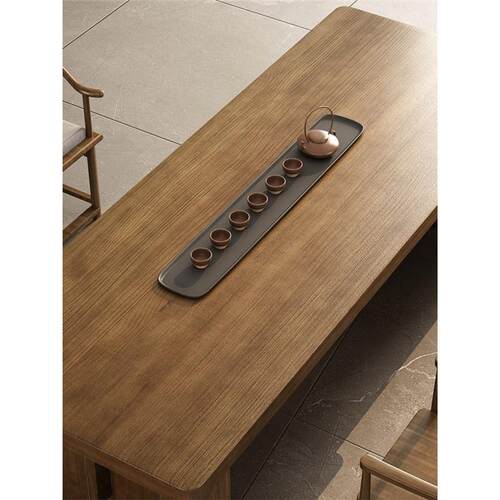 A8L茶台实木茶桌现代简约办公室实木泡茶桌家用客厅茶几喝茶桌椅