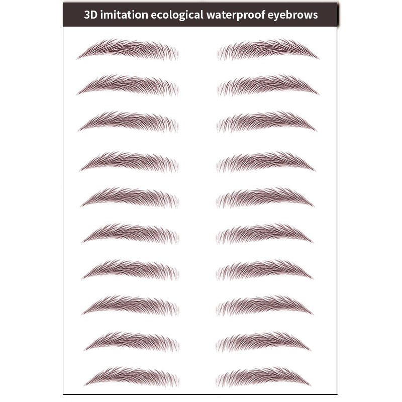 热卖眉毛纹眉生态贴水美容工具