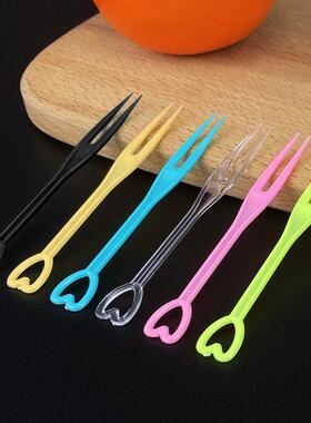 水果叉一次性小叉塑料独立包装蛋插糕XAX品水果签子果甜商用整箱