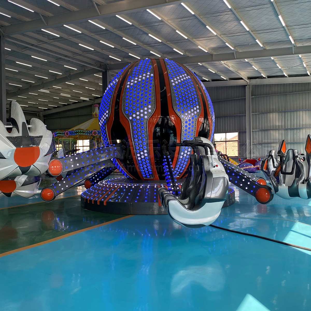 大型户外游乐设备新款天空之城旋转升降双层自控飞机儿童广场游乐