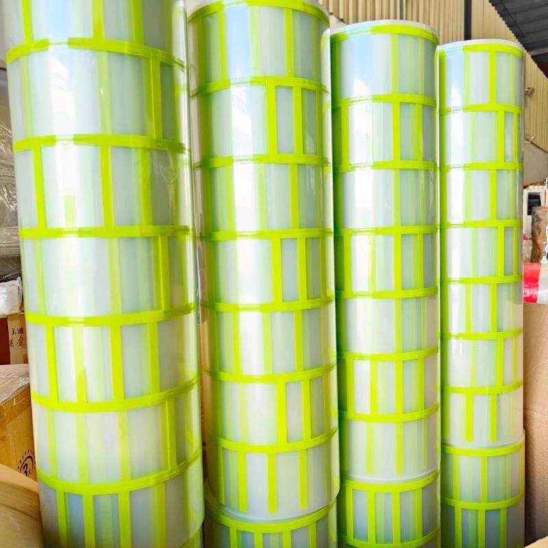 自粘仿砖模具胶带贴外墙装饰真石漆涂料和纸无底纸分格背胶喷涂