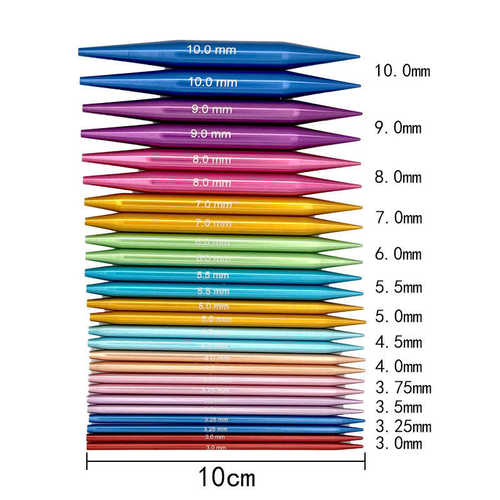 钩针套装 编织13付一套 铝氧化可拆卸换绳 环形针U型针套装