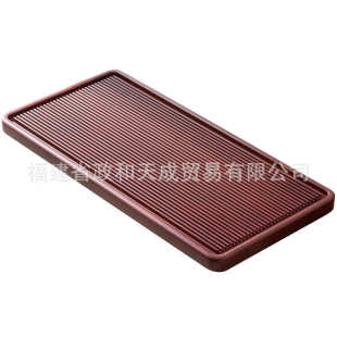 竹制功夫茶具茶盘家用现代简约实木排水茶台家用小茶台茶海 电木款