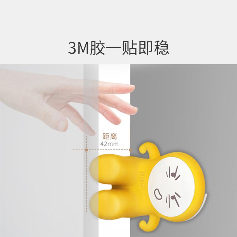 棒猪硅胶门塞儿童防夹棒门卡创手意门挡安/全门夹栏婴卡通儿防盗