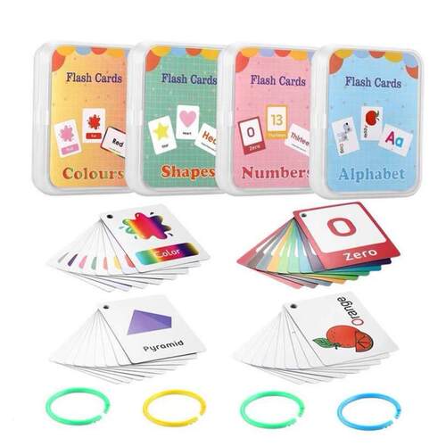 Kids Montessori Baby Learn English Word Card Flashcards