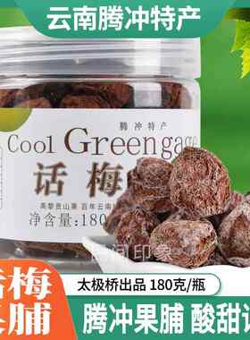 话梅酸甜梅子茶点洱宝话梅云南腾冲果脯太极桥蜜饯特产解馋零食