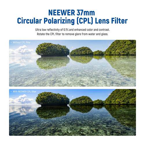 NEEWER/纽尔 MRC清CPL滤镜反微相机镜头37-82mm偏振镜镜片