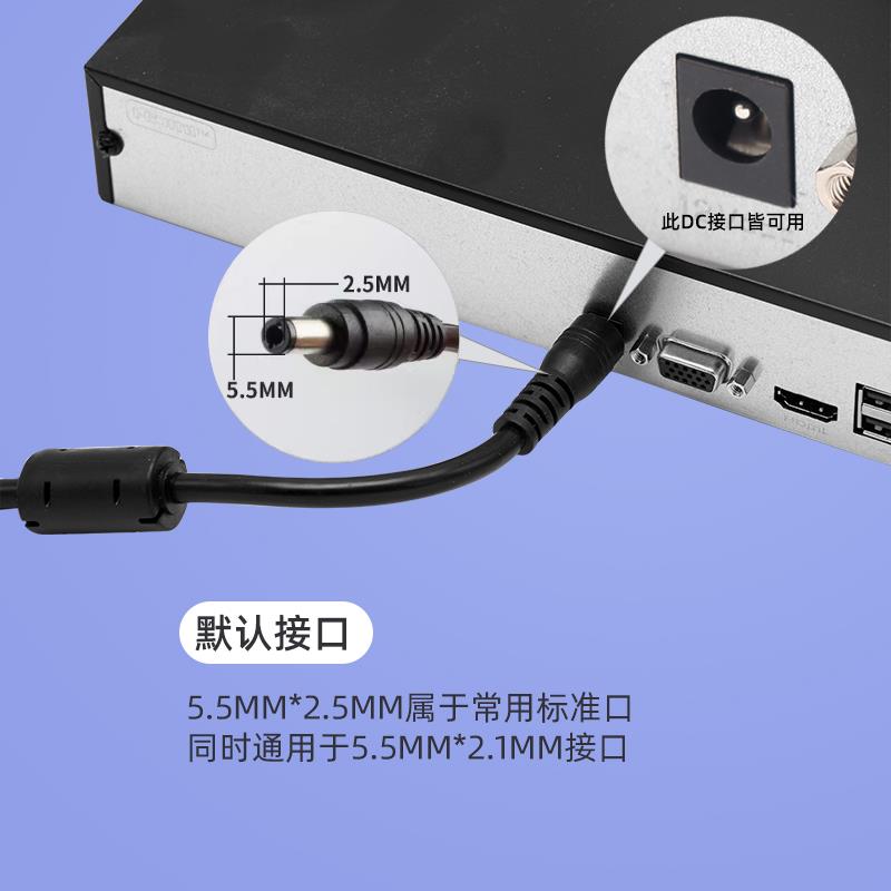 110/220V交换机54V电源适配器52V56V大功率POE模块集中供电6A2A3A