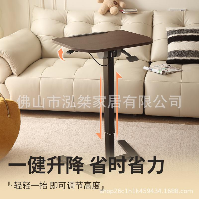 泓桀移动升降学习桌床边桌折叠收纳书桌家用电脑办公桌公寓小叠桌