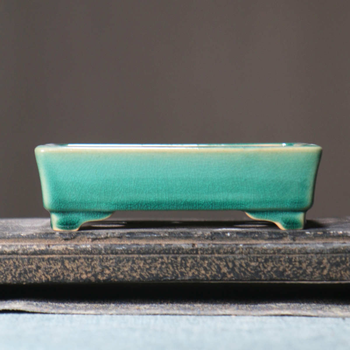 紫砂花盆菖蒲盆长方形陶瓷盆景盆古典禅意中国风桌面盆栽盆觅陶乡