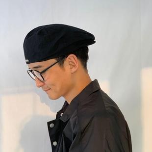 摄影师专用帽子雅痞帽子贝雷帽日系原宿反戴女夏季复古前进鸭舌帽