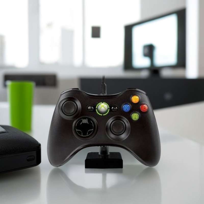 包邮 家用游戏机xbox360手柄USB PC电脑游戏有线带震动手柄原装IC