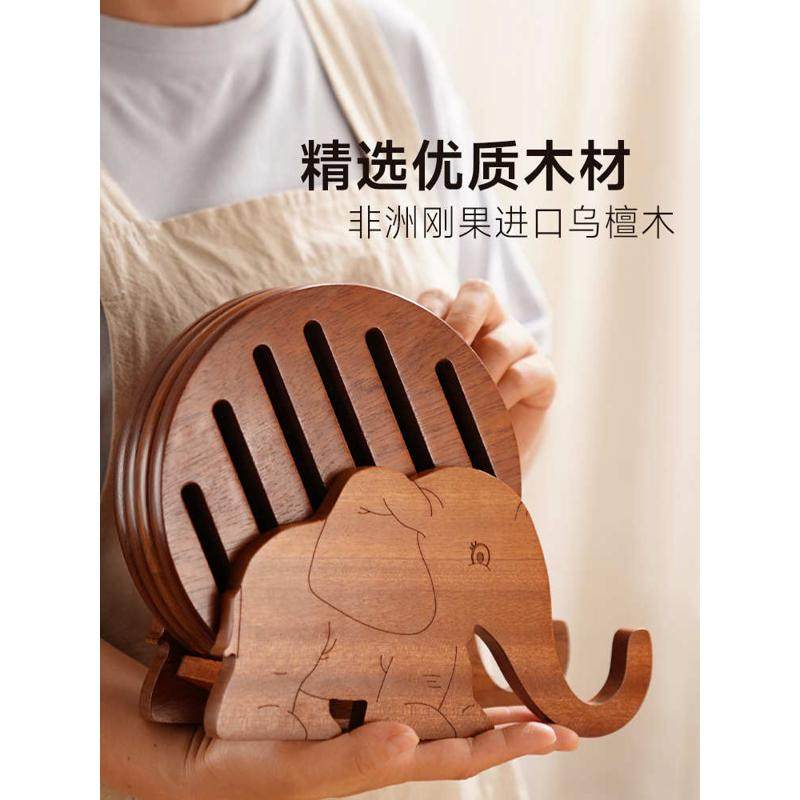 乌檀木隔热垫加厚砂锅垫家用餐桌碗碟盘子垫子,餐饮具,杯垫,淘宝优惠券,粉丝福利购,淘宝优惠卷