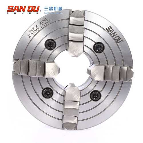 三鸥牌三欧SANOU K72 200四爪单动卡盘 车床夹具四爪卡盘