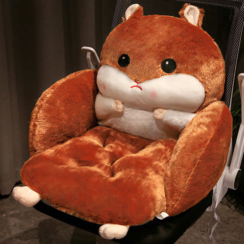 靠腰椅垫办公室学生靠垫榻榻米全屁股护仓鼠一体坐垫包垫久坐沙发